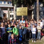 Pielgrzymka dzieci do Rostkowa