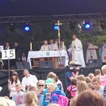 Pielgrzymka dzieci do Rostkowa
